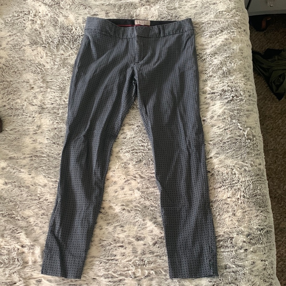 Banana Republic Sloan Fit Circle Print Cropped Pant Women's Size 6